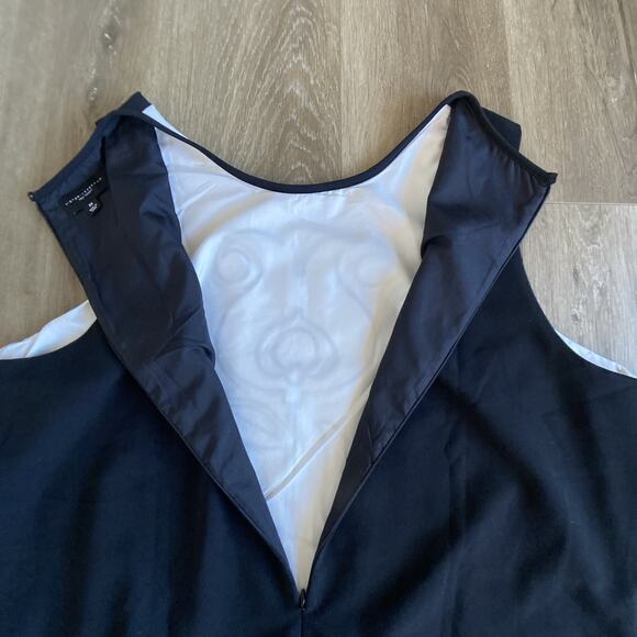 Victoria Beckham x Target Mod Shift Dress Sz 3XL White Black Tulip Applique - Picture 10 of 12